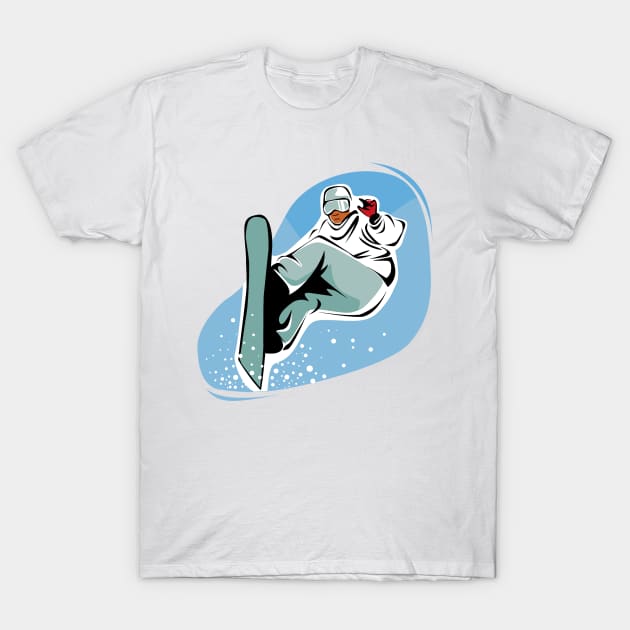 Snowboarder T-Shirt by GoshaDron